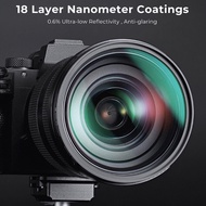 K&F 49 mm 49mm HMC Black Diffusion Mist 1/8 Camera Lens Filter KNF Concept Nano C Series Green Coate