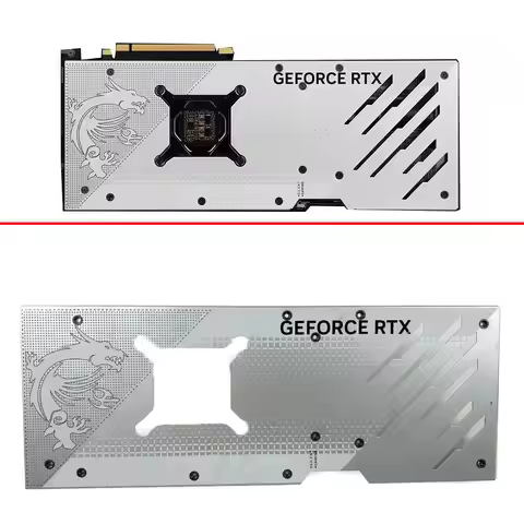 Graphics card backplate For MSI GeForce RTX 4070 Ti GAMING X TRIO WHITE 12G backplate
