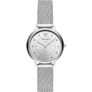 Emporio Armani Silver Dial With Silver Stainless Steel Strap Women Watch AR11128