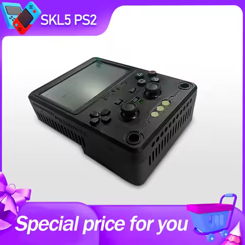 PS2 Game Console Modified Handheld Console DIY Handheld 5-inch Vertical Version SKL5 Non-emulator Ga