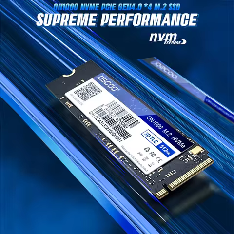 OSCOO SSD PCIe Gen4.0*4 M.2 2280 NVME SSD 5200MB/s Solid State Drive Hard Drive 256/512GB 1TB For PS