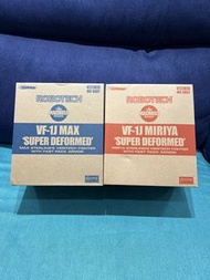 ［全新未開連啡盒 盒不完美］ 三個形態完全變形 Kitzconcept Q版 超時空要塞 VF-1J 麥斯 米娜 紅 藍 機 Robotech The Macross Saga VF-1J Max &