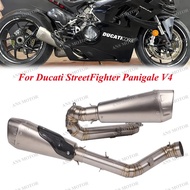 For Ducati Panigale Streetfighter V4 V4S Motorcycle Exhaust Escape System Slip On 2 Muffler V4 Exhau