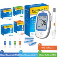 ACCUGENCE 4 in 1 Multi function Blood Glucose meter Uric acid meter Blood ketone meter glucometer ki