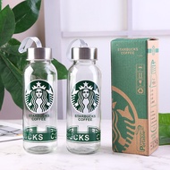 พร้อมส่ง แก้วน้ำสตาร์บัค starbuck ขวดแก้วใส่น้ำดื่มพกพา (ร้อน-เย็น)