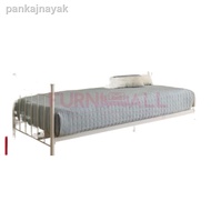 ﹍❀FURNIMALL DAY BED SINGLE METAL BED FRAME/KATIL BESI/SOFA BED/DAYBED
