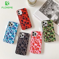 FLOVEME เคสโทรศัพท์มีลายหรูหราป้องกันน้ำสำหรับ IPhone 15 14 13 12 11 Pro Max 15 Plus บางแข็ง PC ลายพรางเคสกันกระแทก