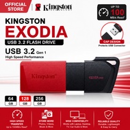 Original Kingston Exodia USB Flash Drive USB 3.2 64GB 128GB 256GB Original Pendrive for Laptop PC