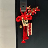 【Hiasan hiasan rumah baru Hadiah untuk memasuki rumah】萬字結 喬遷之喜 裝飾 入戶門 把手掛件 新居佈置 裝飾用品 入宅禮物.Swastika k