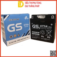 Bình ắc quy khô GS GT5A 12V-5Ah cho xe Dream Wave Future Sirius Jupiter Taurus Mio...
