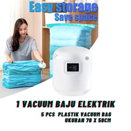Plastik Vacum Vakum Baju Pakaian Vacuum Vacum Bag Travel Traveling Plastik Vacum Baju Vakum Pakaian