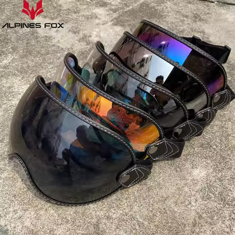 Motorcycle Helmet Bubble Visor Lens Goggles Anti-fog For BELL MOTO 3/ROYAL/SHOEI P-ZERO/Simpson Retr