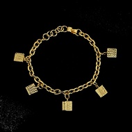 Paseris - Women's Gold Plated Dice Bracelet (Cap 875)