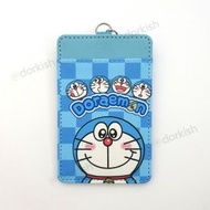 Cute Doraemon Blue Robot Cat Ezlink Card Holder with Keyring