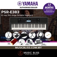 Yamaha Keyboards PSR-E383 61-Keys Portable Keyboard with Original Adapter (PSRE383 / PSR E383)