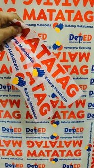 DTF Iron on TShirt DepEd Matatag Design Patches Set Front and Back High Quality DIY