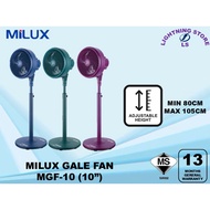 Milux 10'' Gale / Wall Fan (Green / Blue / Velvet / Black) MGF-10 / MGF-W10 (5 Meter Long Reach Air 