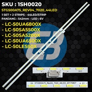 SHARP 50 Inch TV Backlight LC-50SA5200X 50SA5500X 50UA6500X 50UA6800X 50LE580X STG500A75_REV04_7020_