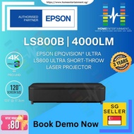 EPSON LS800B | EPSON LS800 | EPSON EH LS800B SUPER ULTRA SHORT THROW UST 4K LASER TV PROJECTOR WITH 4,000 LUMENS (IN-STOCK) [DEMO AVAILABLE IN SHOWROOM]