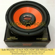 Speaker Subwoofer 12 Inch Ads Asw1200 Nitrous Nos 12" Nitrous Asw 1200