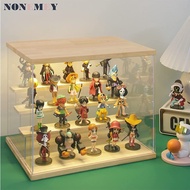 Display Transparent Acrylic Action Figure Stand 3 Tier Stairs Transparent Acrylic Display Rack