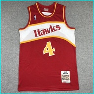 Atlanta Hawks NBA Jersey No.4 WEBB Retro Classic Jersey Sports Vest Commemorative City Edition Plus 