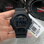 READY STOCK 100% ORIGINAL CASIO G-SHOCK DW-6900BMC-1 Basic jet black combines with neon light-like c