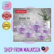 Dessini granite Diamond 10pcs Cookware set