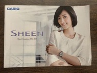 日本印製 桂綸鎂 CASIO SHEEN catalogue 手錶目錄 2012年