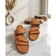 Shoes T&H-3-strap rattan sandals with anti-slip rubber sole AT205