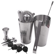 Stainless Steel Boston Cocktail Shaker Bar Set Tools with 28Oz/20Oz Shaker Tins Measuring Jigger Mix