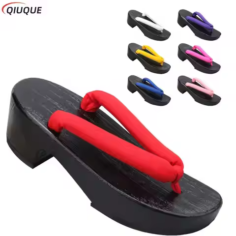 1 Pair Kamado Tanjirou Nezuko Sandals Hashibira Inosuke Geta Tomioka Giyuu Clogs Agatsuma Zenitsu Fl