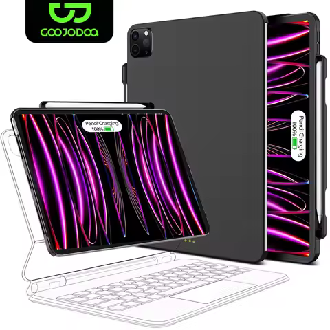 Magnetic Case for iPad Pro 11 2024 Air 4 5 iPad Pro 13 M4 12.9 6th 5th 4th 3rd Gen Magic Keyboard Co