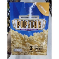 Microwave Popcorn with Chese Flavour ( Pop Star ) 231 G. ป๊อปคอร์น ไมโครเวฟ รสชีส ( ตรา ป๊อปสตาร์ )