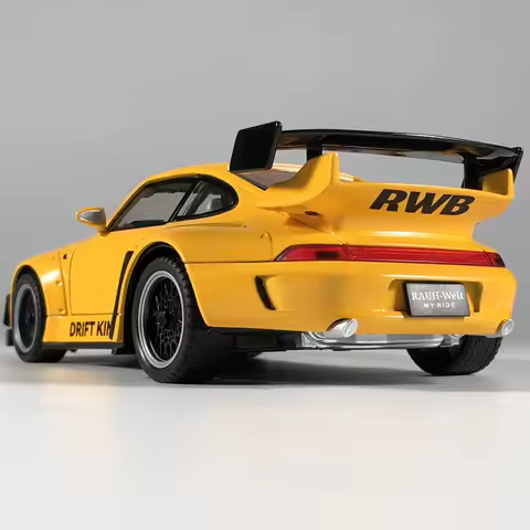 1:22 Porsche RWB 993 Targa 911 Supercar Alloy Metal Diecast Model Car Boy’s High Simulation Miniatur
