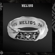 S925 Tide Helios Black Silver Vlt Men's Silver Ring Silver Ring 925 Original