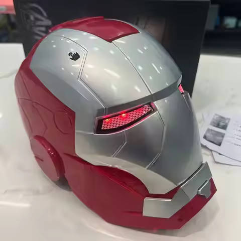 Iron Man Mask 1:1 Anime Peripheral Helmet Electric Wearable Automatic Opening And Closing Model Adul