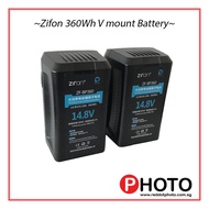 ZiFon V mount V-mount Battery 14.8V 360W Li ion Batteries (Suitable for Aputure)