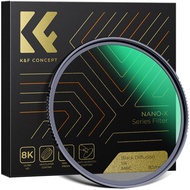 K&F Concept Nano-X Black Mist Diffusion 1/4 Lens Filter Special Effects Shoot Video Like Movies 37mm