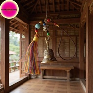 Strongaroetrtomj Retro Copper Bell Wind Chimes Brass Crafts Die-casting Falling Wind Chimes Tibetan 