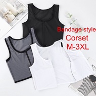 Bandage chest clip Zipper chest clip S-3XL women's underwear Tomboy underwear Breathable elastic che