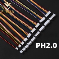 PH2.0 2/3/4/5/6 Pin Pitch 2.0mm  Wire Length 20cm Male Plug Connector + Socket Connecto 26AWG Wire C