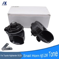 Snail Horn 110-125db Waterproof Loud 410/510Hz Dual Pitch For Toyota Highlander XU20 2000 2001 2002 