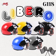 XDOT G118 HELMET ( Wonderer YOLO AEIOU ) STENG KURA KURA DESIGN Helmet separuh with visor