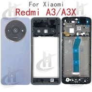 For Xiaomi Redmi A3 / A3X 23129RN51X Battery Back cover Housing middle frame + Button + LCD Front fr