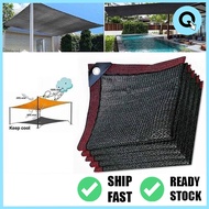 QFL Shade Sail Garden Sun Shade Net Car Cover Sun Shade Net Outdoor Anti-UV Awnings Sun Shelter