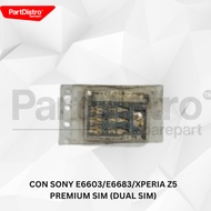 SIM CONNECTOR SIM CONNECTOR/ CON/ sony E6603/E6683/XPERIA Z5 PREMIUM SIM (DUAL SIM)