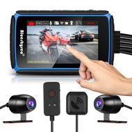 Blueskysea กล้องติดจักรยานยนต์ไร้สาย Wi-Fi สำหรับติดรถยนต์,กล้อง DV988 Wifi Wireless Motorcycle Dash Cam with GPS ติดรถยนต์พร้อมระบบหน้าจอสัมผัสกันน้ำเต็มจอ HD 1080P กล้องจิ๋ว DVR เครื่องบันทึกวีดีโอมอเตอร์/กล้องวิดีโอติดจักรยาน