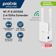 NEW Prolink Wifi6 AX1500 dual-band 2.4Ghz 5Ghz Wi-Fi Extender - Works with any router (5Ghz and 2.4G