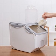 米箱米桶 | 防蟲防潮密封加厚米缸盒大米麪粉儲存罐家用收納盒儲米箱-灰色 / 小號 10KG